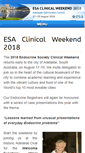 Mobile Screenshot of esaclinicalweekend.org.au