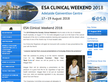 Tablet Screenshot of esaclinicalweekend.org.au